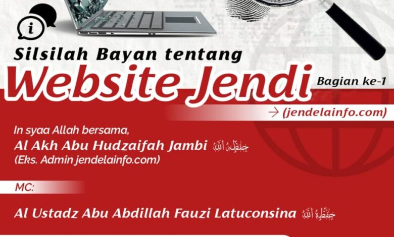 SILSILAH BAYAN TENTANG WEBSITE JENDI (JENDELAINFO.COM) BAG.1